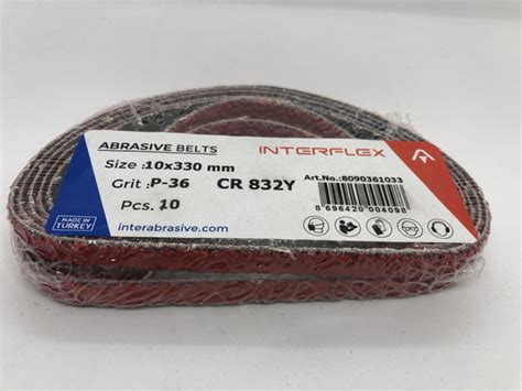 Лента шлифовальная Interflex, ширина 10 мм, P36, 10 шт по низкой цене с ...