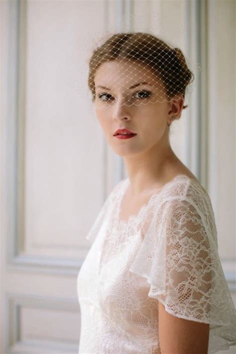 Accessories for Vintage Wedding Dresses – The Birdcage Veil. |Heavenly Vintage Brides - UK ...