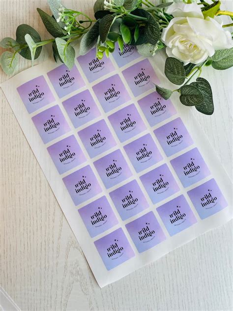 Custom Square Logo Stickers (Paper) – Cibrandy