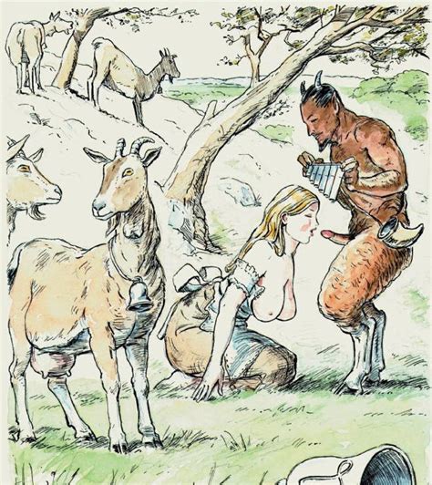 Rule 34 Camponese Faun Fellatio Female Flaute Goat Gouache Greek Mythology Interracial