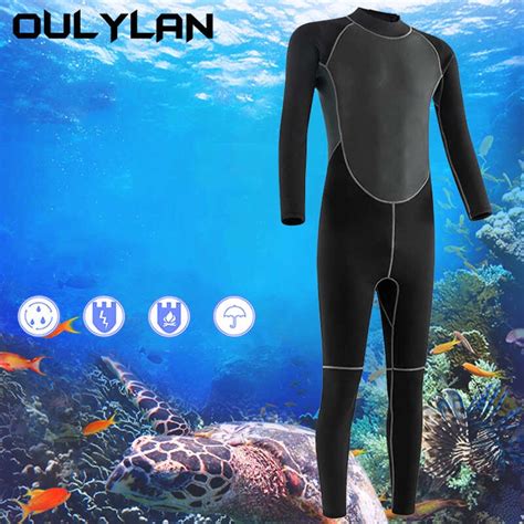 Oulylan Mm Neoprene Wetsuit Men Scuba Diving Suit Spearfishing