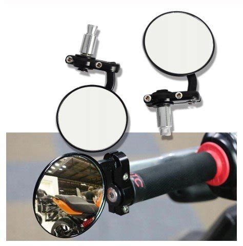 Dolne Okrągłe Lusterka w Kierownicę Motocykl Quad Naked Street Cafe