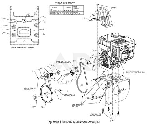 Troy Bilt 31am66p3766 Storm 2625 2016 Parts Diagram For Engine Drive