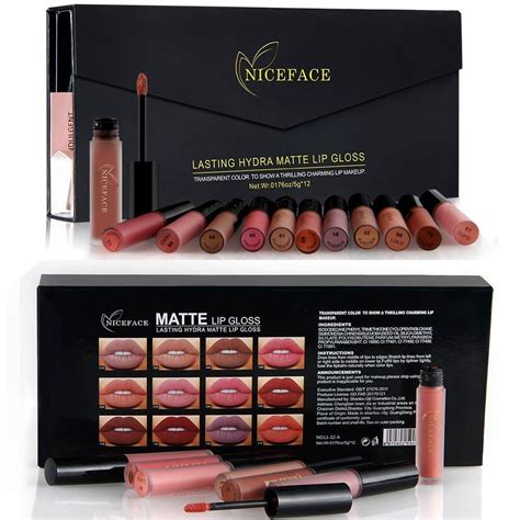 Dongxiub Mist Matte Nude Lipstick Set Colores Impermeable Larga