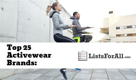 Best Activewear Brands The Top List Listsforall