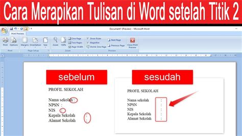 Cara Merapikan Titik Dua Dokumen Di Word Semua Versi Hot Sex Picture