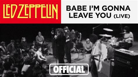 Led Zeppelin Babe Im Gonna Leave You Danmarks Radio 1969 Respect Due