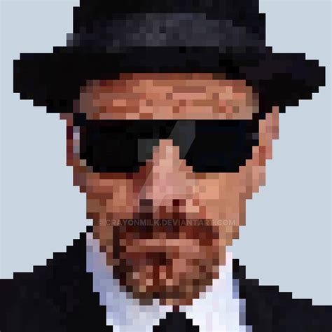 Heisenberg Pixel Art By Crayonmilk On Deviantart