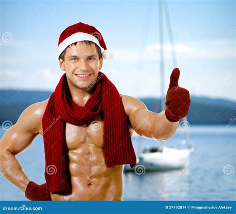 Homme Sexy Le Père Noël Images Stock Image 27492814