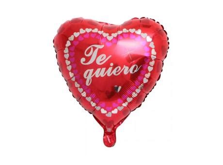 GLOBO CORAZON TE QUIERO 45CM ROJO Sansei