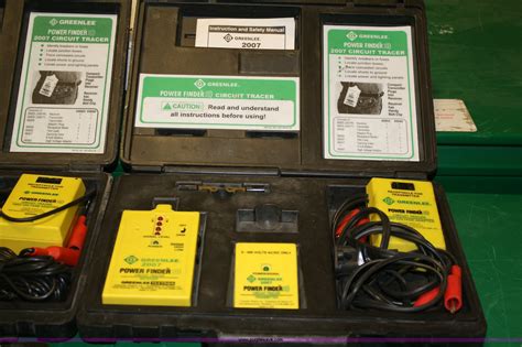 4 2007 Greenlee Powerfinder Circuit Tracers In Lawrence Ks Item