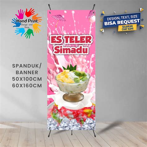 Spanduk Banner Es Teler Simadu Pink B Gratis Memesan Desain Lazada