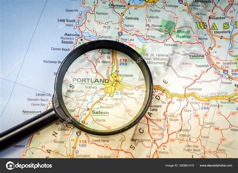 Portland Map — Stock Photo © aallm #360861410