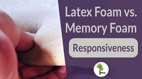 Latex Foam Vs Memory Foam Responsiveness Youtube