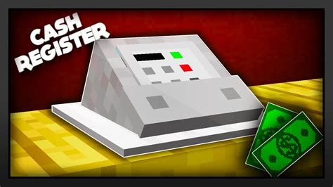 Minecraft How To Make A Cash Register Youtube