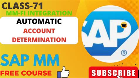 AUTOMATIC ACCOUNT DETERMINATION IN SAP MM SAP MM FREE COURSE फर म