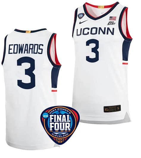 Hot Buy New Aaliyah Edwards Jersey 3 Final Four White