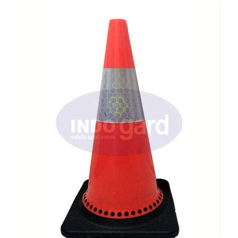 Jual Traffic Cone Kerucut 70cm Design Cetak Logo Pembatas Jalan Safety