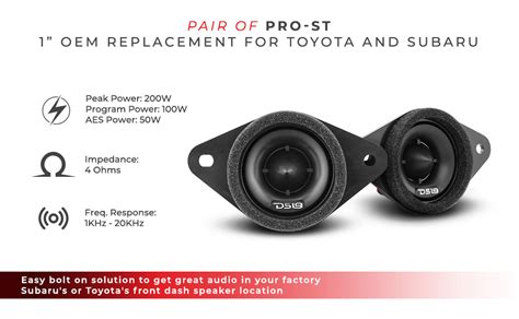 Ds18 2008 2019 Toyota Highlander Front And Back Doors Speaker Good Upgrade Package