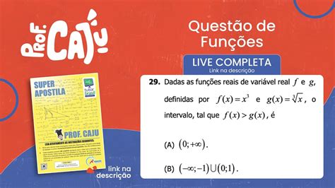 [ufrgs 2018] 29 📘 FunÇÕes Dadas As Funções Reais De Variável Real F E G