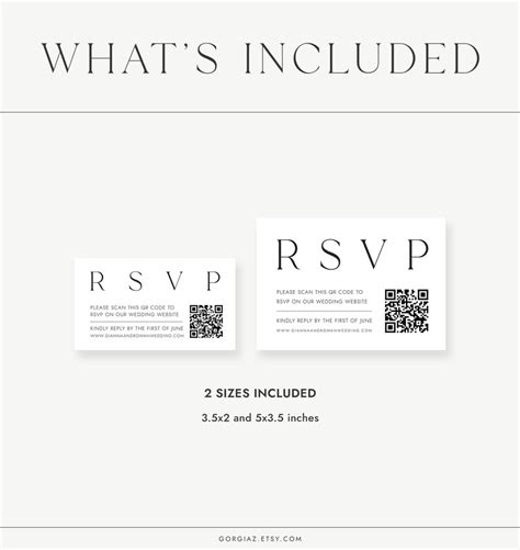 Qr Code Rsvp Templates Modern Minimalist Wedding Online Rsvp Templates Wedding Online Reply