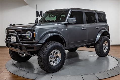 2022 Ford Bronco Outer Banks 83 Miles Carbonized Gray Ecoboost 27l Twin Turbo Used Ford