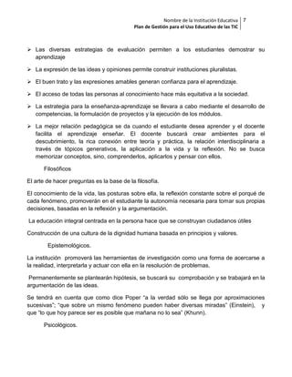 Plan De Gestion Para El Uso De Las Tic En La Ieta Umbita Pdf