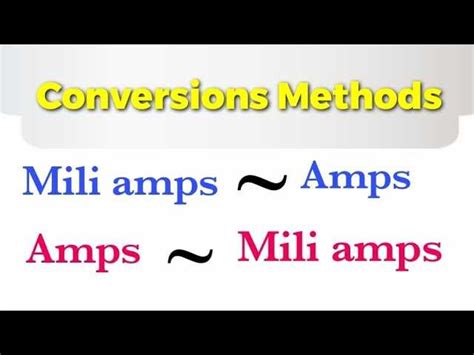 Converting Milliamps To Amps A Simple Guide Styves Co Za