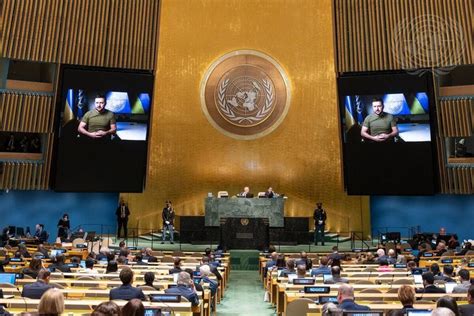 Zelensky En Discurso Ante Asamblea General De La Onu Demanda Un