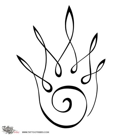 Eternal fire (Evolution, passion) fire flames original tribal tattoo design