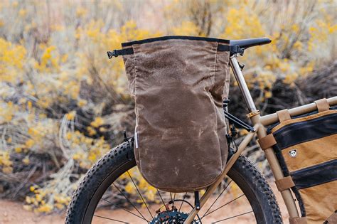 Waxed Canvas Bike Panniers Waterproof Made In Usa — Buckhorn Bags