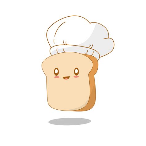 Cute Bread Cheff Mascot Logo Illustration 35638757 Png