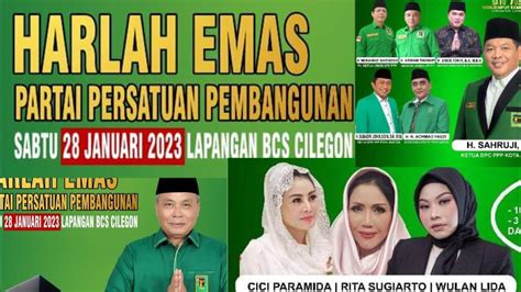 Pacar Dunia Akhirat Rita Sugiarto Dalam Acara Harlah Emas DPC PPP