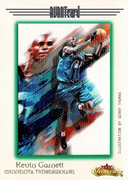 2000 01 FLEER SHOWCASE Avant Card K Garnett A87063 Museum MUUSEO 664600