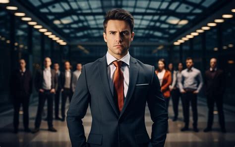 Premium Ai Image Suave Businessman With Determination