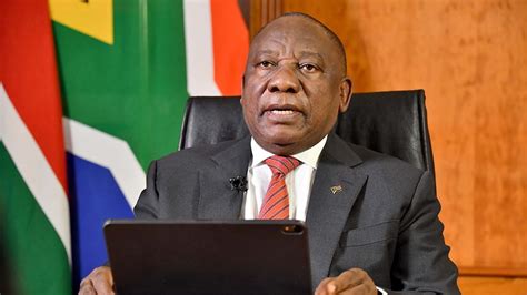 Sa Cyril Ramaphosa Address By South Africa S President On The Visit