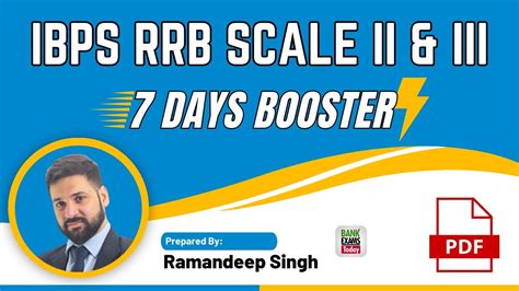 7 Days Booster IBPS RRB GBO Scale II III 2023 YouTube