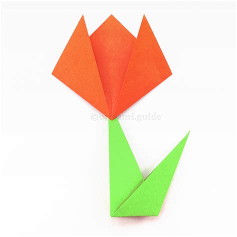 Learn How To Make An Easy Origami Flower - Folding Instructions ...