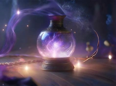 Premium Ai Image A Magical Jar Background