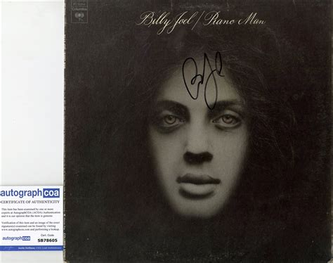 Lot Detail Billy Joel Signed Piano Man Album Cover ACOA