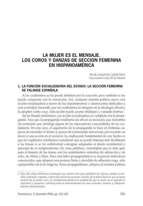 PDF LA MUJER ES EL MENSAJE LOS COROS Y DANZAS DE PDF File 2017