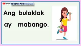 Pagsasanay Sa Pagbasa Ng Pangungusap Pdf