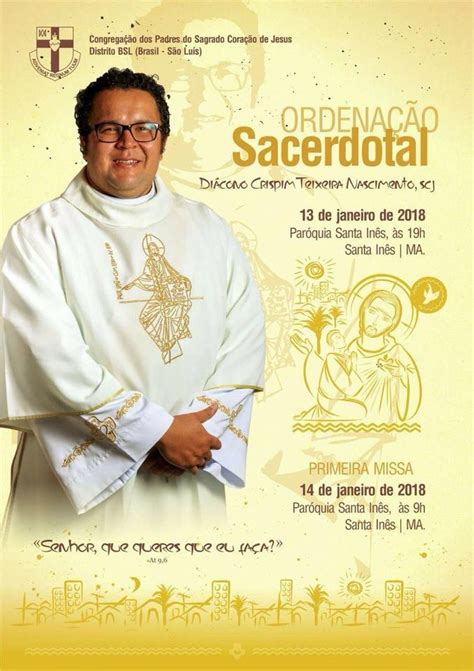 Ordena O Sacerdotal De Di C Crispim Dehonianos Prov Ncia Bsp