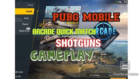 Pubg Mobile Arcade Mode Gameplay Shotguns Youtube