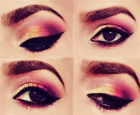 Pink Yellow Eyeshadows Sombra