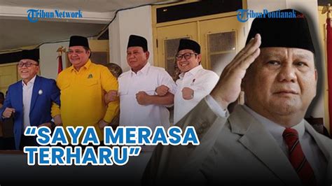 Prabowo Subianto Akui Terharu Parpol Deklarasi Mendukungnya Jadi