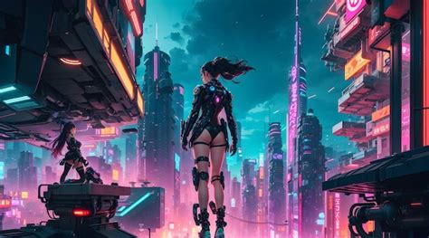 Premium Photo | Dive into a futuristic cyberpunk cityscape in this ...