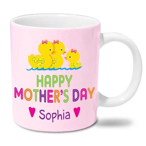 Happy Mothers Day Mug 2 Moms Personalized With Name Etsy Mothers