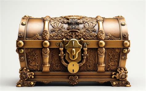 Premium Photo Treasure Chest On White Background