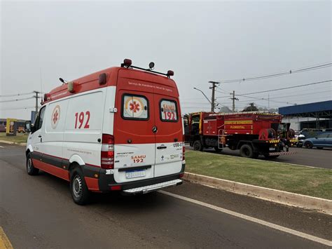 Mulher fica ferida em acidente no trevo de acesso à Santa Helena